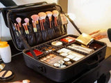 **Large Waterproof Makeup Organizer Adjustable Dividers, Detachable Brush Holder, Multi-Compartment V1106-HZSNB001