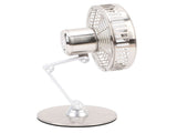 Small USB Desk Fan 3 Speed Adjustable Quiet Metal Retro Desktop Fan 360 Degree Rotation Rechargeable V1294-YM0901-3113250114412