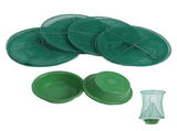 4pcs Outdoor Fly Trap Reusable Hanging Fly Trap Cage Net with Bait Tray for Garden Farm Orchard V1294-YM0714-3111210264611