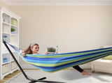 Cotton Hammock Portable Camping Hammocks for Hanging Sturdy Garden Comfortable Fabric Hammock with V1258-DP02-C-930