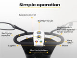 EQUIPMED Electric Mobility Scooter For Elderly Motorized Riding Older Adults Aid Portable E-Scooter V219-AGCMSCEMQA3BL