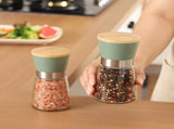 Grinder - Salt pepper mill - Adjustable grind size - Wooden lid - Stainless steel - Coarse salt V1259-DP01-BO-134