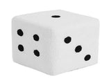 Foot Stool Soft Comfortable Simple Warm Sturdy Base Cube Stool for Home Living Room Bedroom White V1294-YM0703-3116230003011