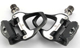 Self Lock Clip In Bike Pedals LOOK KEO Cleat MTB Road 700C Hybrid BMX - Rockbros Black V382-LOOKKEOPEDALSCLIPIN
