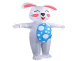 Inflatable Bunny Costume 210T Polyester Waterproof Blow Up Egg Holding Bunny Party Costume V1294-YM0901-3115240009411