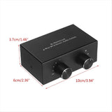 4 Way Bi-Directional RCA Stereo Switch 2 in 4 Out or 4 in 2 Out L/R Jack Sound Channel RCA V1369-AZ3-W-11913