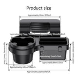 2 pack 4-in-1 Car Window Cup Holder and Phone Mount - Adjustable Dashboard Storage Organizer with V888-ELOSUNG56324
