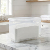 Clear Laundry Detergent Container with Handle for Easy Pouring and Stackable Storage V1366-AZ2-W-17395