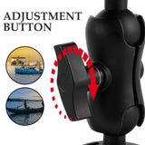 Boat Navigation Holder in Black with Quick Install Adjustable Angle Fish Finder Mount V1369-AZ3-W-19031