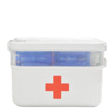 Boutique Retro Enameled First Aid Box for Medicine Storage and Home Decor with Lid and Removable V1192-AZ-W-15811