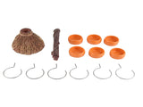 Snack Bowl Holder Halloween Pumpkin Snack Bowl Rack Witch Broom Decor Dessert Bowl Stand for Dining V1294-YM0714-210804ZH03-3