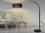 EMITTO Modern LED Floor Lamp Reading Black LI0384-BKBK