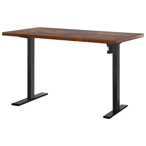 Artiss Standing Desk Motorised Rustic Brown 140CM HASD-114G-BKDF-RBDB-140