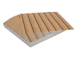 Waterproof Khaki Wood Grain Wall Sticker Panels Self Adhesive for Modern Home Decoration V1369-AZ3-W-19196