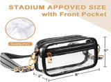 Clear Purse for Women Stadium Approved Clear Crossbody Bag Stadium Approved V1258-DP02-F-339