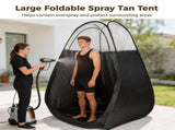 Large Spray Tan Tent, Quick Setup Portable Booth with Clear PVC Window, Foldable Spray V1192-AZ-W-18440