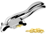 Stainless Steel Garlic Press Set for Easy Mincing and Crushing Garlic Kitchen Tool Silver V1192-AZ-W-27358