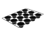12 Cup Muffin Pan Carbon Steel Cupcake Baking Pan Anti Stick Cupcake Tin for Home Kitchen V1294-YM0901-3118260024111