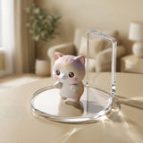 16Pcs Small Acrylic Figure Display Shelf with Transparent Minimalist Design No Drill Seamless V1366-AZ2-W-15075