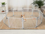 Pawz Pet Playpen Transparent Acrylic Clear Folding Dog Fence Kennel 10 Panel PT1229-10PC