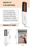 2-in-1 Smart AI Hair Straightener Brush & Red Light Therapy Comb - Cordless Mini Hot Comb with 3 V1268-MZ00087