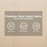 Sarantino 3 Seater Modular Faux Linen Fabric Sofa Bed Couch - Beige SOFA-M2830-LNN-BGE