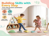 Keezi Kids Stepping Stones 6PCS Balance Stones Indoor Outdoor Toy KBS-6PCS-CLF