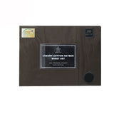 Kingtex 250TC 100% Cotton Sateen Sheet Set Dark Chocolate Double V442-KIT-SHEETS-250TCCOTTON-DARKCHOCO-DS