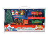Christmas Train Set Electric Train with Lights and Music Railway Tracks Set Battery Operated Tracks V1294-YM0717-10350963