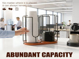 Vintage Coffee Cup Dispenser Efficient & Space-Saving Storage, Sturdy Metal Stand for Cups, V1366-AZ2-W-15150