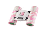 Pinkish White Mini Pocket Binoculars - 8x21 High Power Colorful Binoculars for Kids V888-ELOSUNG22439