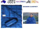 Down Camping Blanket Camping Hiking Puffy down Blanket Packable Lightweight Blue V201-W13050224