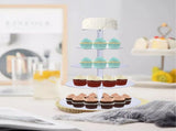Cupcake Stand Multi Round Tiers Transparent Acrylic High Stability Cupcake Tower for Display Serving V1294-YM0626-3118220330413