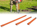 3PCS Auger Extension Bits Set, Including 7.7", 11.4", 19.3", Metal 3/4" Shaft Earth Auger V1192-AZ-W-18527