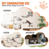 Wall Mounted Cat Shelves, Cat Wall Shelves and Perches with Jumping Boards, Hammock, Sofa, Cat Tree V952-ZYSBGSMPJ6JTKY3NYV0