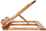 Adjustable Folding Bamboo Book Stand for Cookbooks, Tablets and Reading V1188-MS-731-073