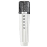 Portable Bluetooth 5.3 Speaker with 2 Wireless Microphones Home Karaoke Speaker Machine White V1263-JX-6972-2