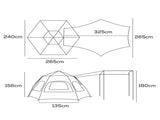 Mountview Instant Tent Pop up Camping UA0191_NZ