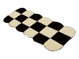 Runner Rug Black White Plaid Pattern Vintage Style Water Absorbent Stain Resistant Runner Carpet for V1294-YM0512-3117220256311