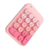 2.4g Wireless Numeric Keypad Cute Mixed Color Financial Special Nine-Key Password Carry It V1369-AZ3-W-08361