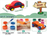 36 Pack DIY Wood Car Toys Unfinished Wooden Cars to Paint Wooden Cars for Home Activities V1370-AZ4-07758