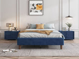 Velvet Blue Bed Frame Queen V264-BFS-206F-BLU-QU-1