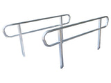 Kartrite Aluminium Safety Handrails for 6ft Wheelchair Ramp - Rust Free Outdoor Support Side Ra WCR-6FT-HND