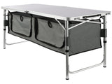 Camping Kitchen Table, Quick set-up Folding Camping Table with A Carrying Bag, 3 Adjustable Heights, V952-CWJKYDCFHSHSB10K7V0
