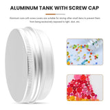 48 Pcs 1 Oz Tins Silver Aluminum Tins Cans Screw Top Round Aluminum Tins Cans with Screw Screw V1192-AZ-W-22830