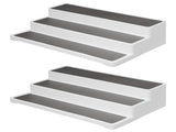 2PCS 3 Tier Spice Rack Step Shelf Organizer Stand Kitchen Countertop Holder Supplies V1294-YM0901-3117200170611