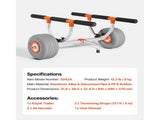 Kayak Cart, 158.8 kg Load Capacity, Kayak Trolley with 30.5 cm Inflatable PU Tires & 2 Straps, V952-SPSPHTTC13INFQKUY001V0