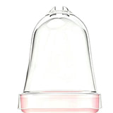 Self-Watering Square Seedling Pot with Adjustable Humidity Dome Semi-Transparent Pink Plastic V1341-ZY-SX33ZBRR-10PCS