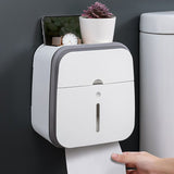 Wall Mounted Tissue Box Holder Strong Bearing Tissue Dispenser with Transparent Viewing Window for V1294-YM0716-3117220133813