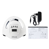 UV Nail Lamp 180W Nail Dryer Polish Light with 57 Pcs Light Bead 4 Timer Setting Foldable Handle V1294-YM0901-H40030EU